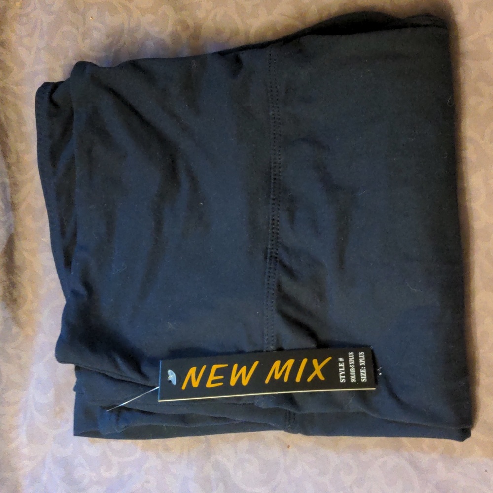 Extra Plus NWT Dark Navy Blue Leggings Lightweight Flexible Durable Soft 22-30